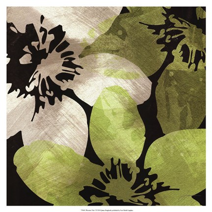 Framed Bloomer Tiles V Print