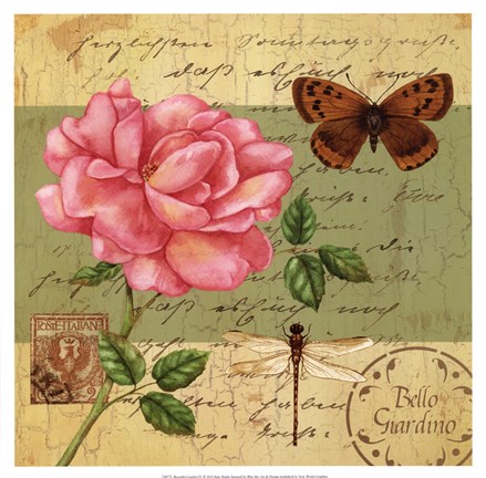 Framed Beautiful Garden IV Print