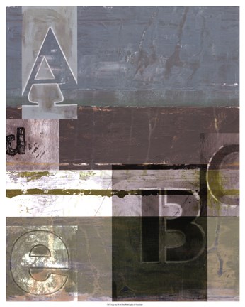 Framed Letter Play I Print