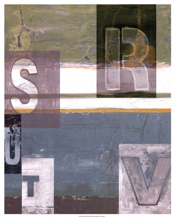 Framed Letter Play II Print