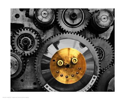 Framed Smiling Gear Print