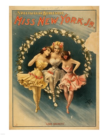 Framed Miss New York Jr. - Love Secrets Print
