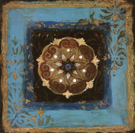 Framed Exotic Medallion II Print