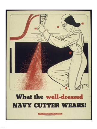 Framed What the Well Dressed Navy Cutter Wears Print