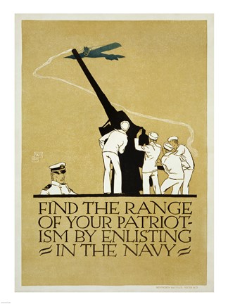 Framed Find the Range of Your Patriotism Print