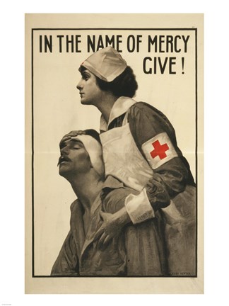 Framed In the Name of Mercy Give! Print