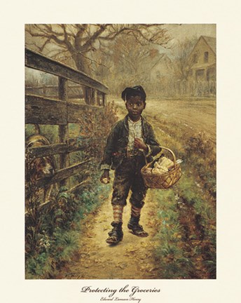 Framed Henry - Protecting the Groceries Size 22x28 Print