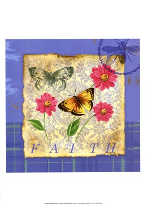 Framed Papillion Plaid II Print