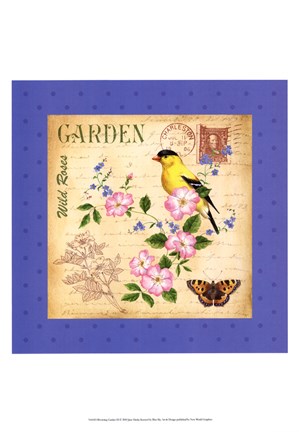 Framed Blooming Garden III Print