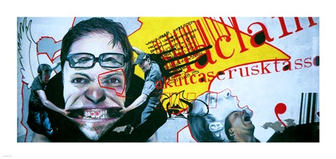 Framed Graffiti Warsaw Print