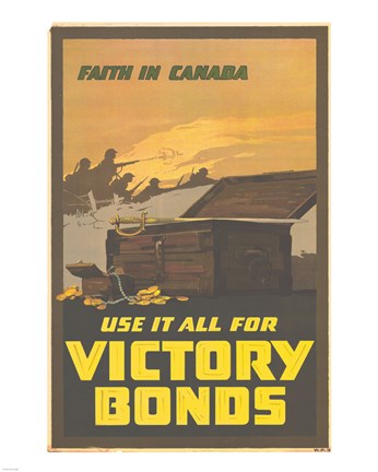 Framed Faith in Canada - Victory War Bonds Print