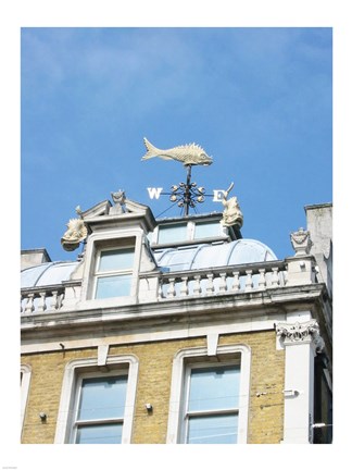 Framed Old Billingsgate London Weathervane Print