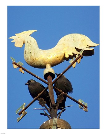 Framed Weathervane, Holy Trinity Church Print