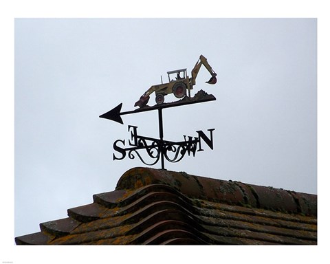 Framed Weathervane, Upper Mannington Print