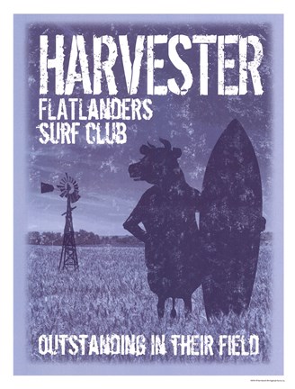 Framed Flat Landers Club Print
