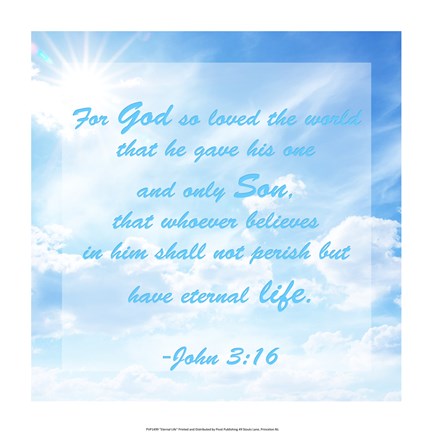 Framed Eternal Life Print