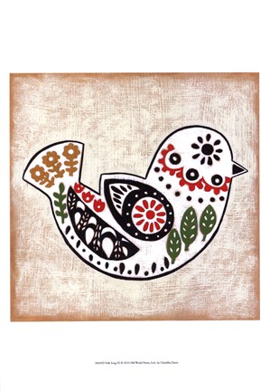 Framed Folk Song III Print