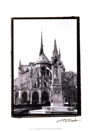 Framed Notre Dame Cathedral III Print