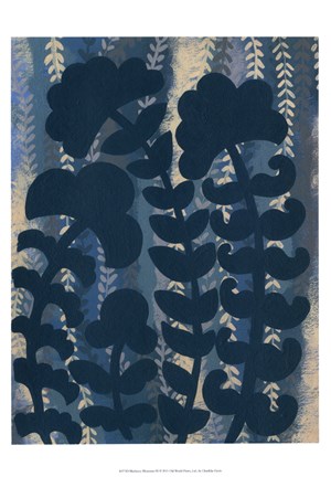 Framed Blueberry Blossoms III Print