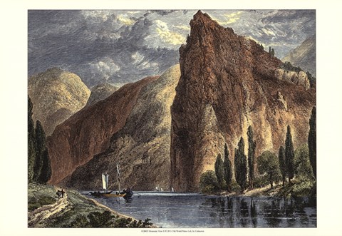 Framed Mountain View II Print