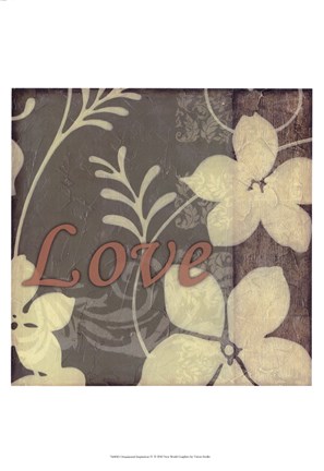 Framed Ornamental Inspiration IV Print