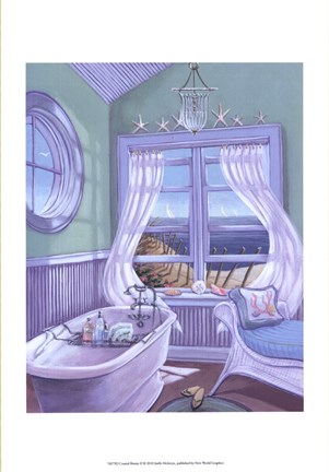 Framed Coastal Breeze II Print