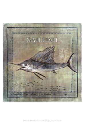 Framed Occean Fish VIII Print