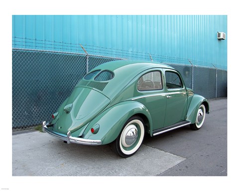 Framed 1949 VW Beetle Print