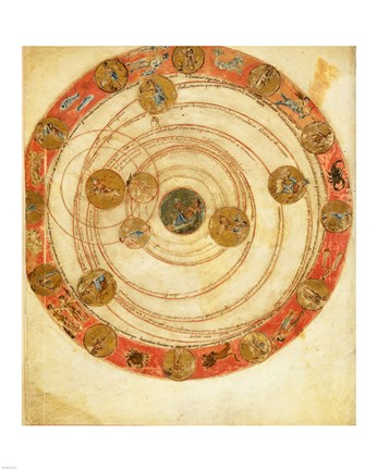 Framed Aratea 93v Print