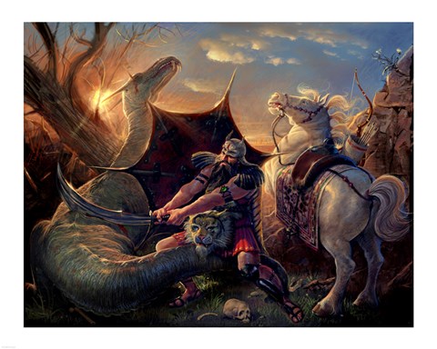 Framed Dragon Slayer Print