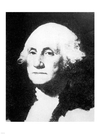Framed Collier&#39;s 1921 Washington George - Gilbert Stuart Print