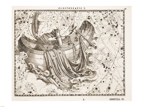 Framed Constellation  Saint Peter&#39;s Boat Print