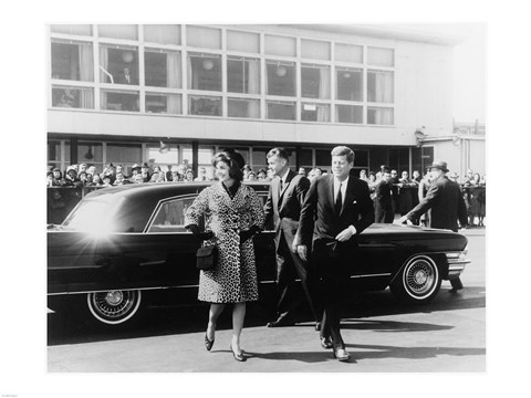 Framed Mrs. Kennedy, President Kennedy National Airport Print
