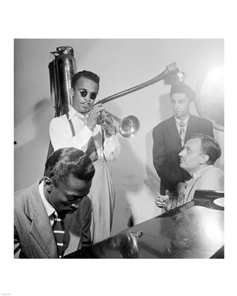Framed Howard McGhee, Brick Fleagle and Miles Davis, September 1947 Print