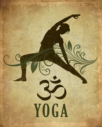 Framed Yoga pose Print