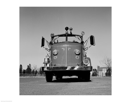 Framed Fire Engine Print