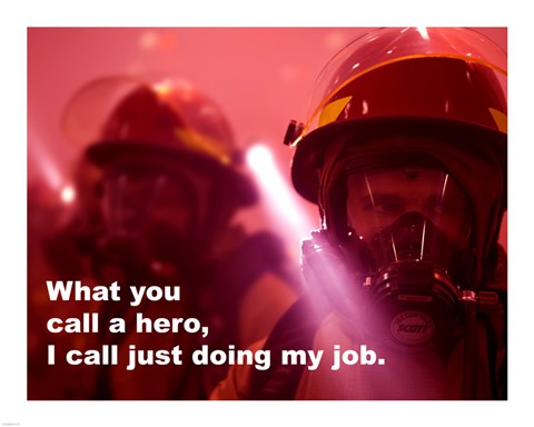 Framed Hero Quote Print