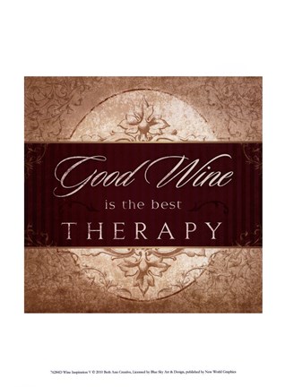 Framed Wine Inspiration V Print