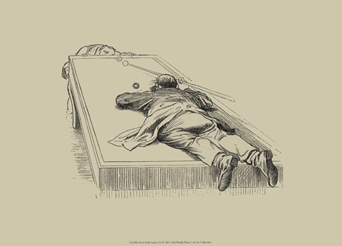 Framed Pool Hall Antics IX Print