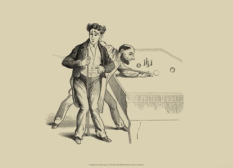 Framed Pool Hall Antics X Print