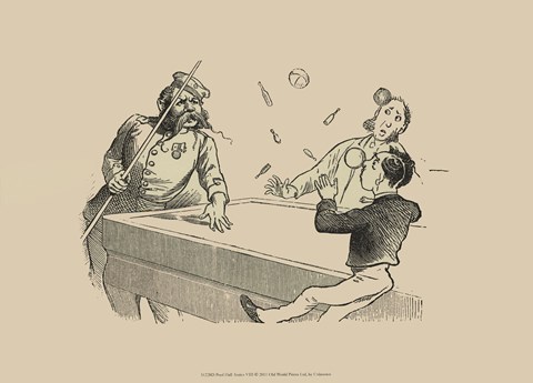 Framed Pool Hall Antics VIII Print