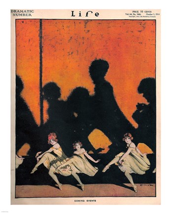 Framed Life Drama 1914 Print