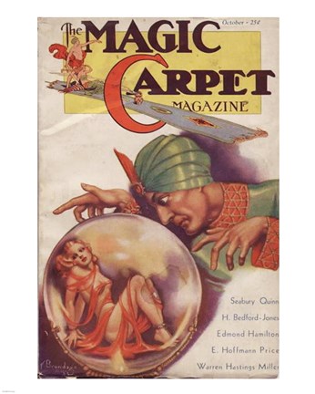 Framed Magic Carpet Magazine October 1933 Print