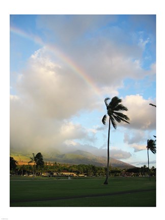 Framed Rainbow in Hawaii Print