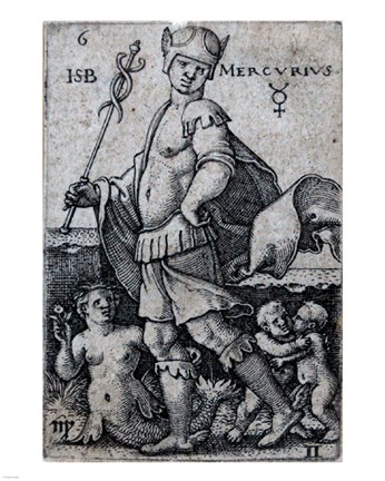 Framed Seven Planets - Gemini Print