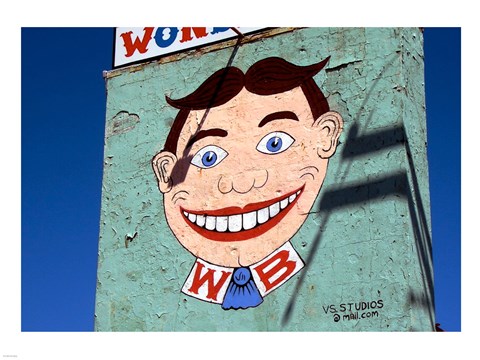 Framed Tilyou Steeplechas Logo Print