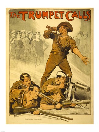 Framed Trumpet Calls Print