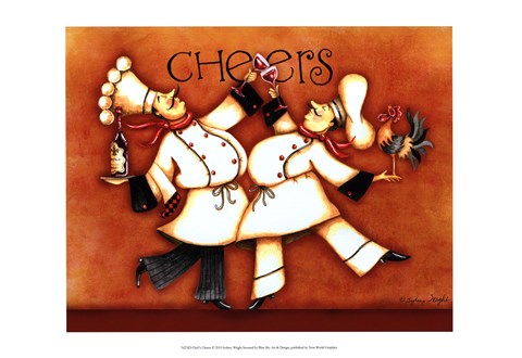 Framed Chef&#39;s Cheers Print