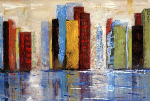 Framed City of Colors Print