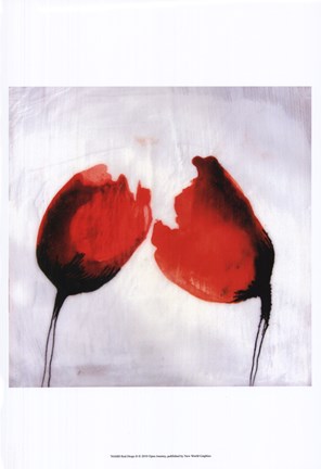 Framed Red Drops II Print